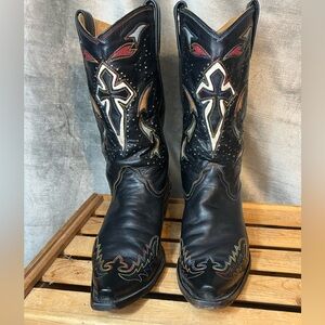 Corral Women's Leather Western Boots w/Inlay Details. Size 10. Great Condition